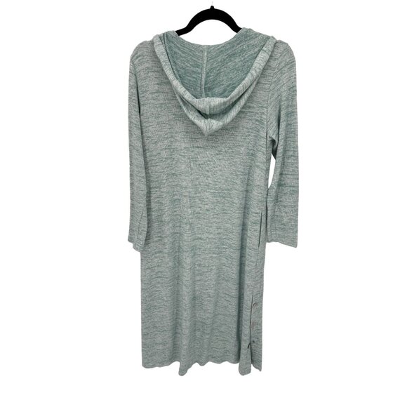 Soft Surroundings Sweater Dress Womens‎ Petite Large Blue Polyester Cotton Hood - Picture 7 of 8